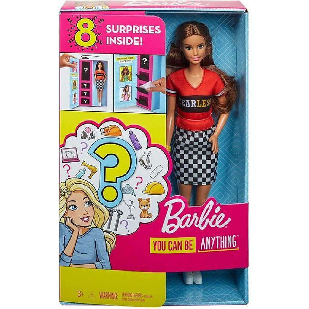 Barbie: Meglepetés karrier baba - barna - 1. Kép