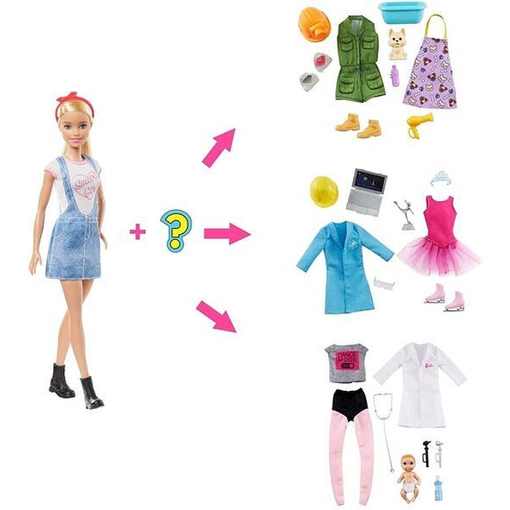Barbie: Meglepetés karrier baba - szőke - 2. Kép