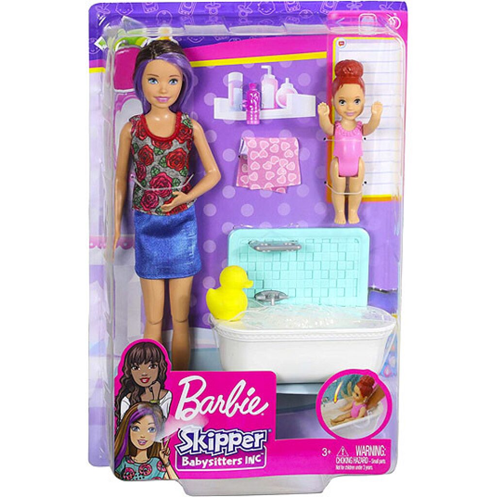 Barbie Skipper: barna hajú Barbie vörös hajú kislánnyal - 2. Kép
