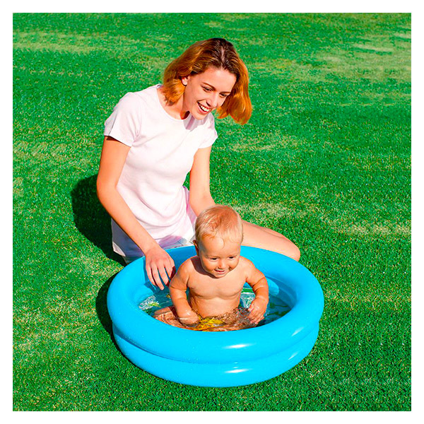 Bestway: Felfújható 2 gyűrűs bébi medence - több színben 61 x 15 cm - 2. Kép