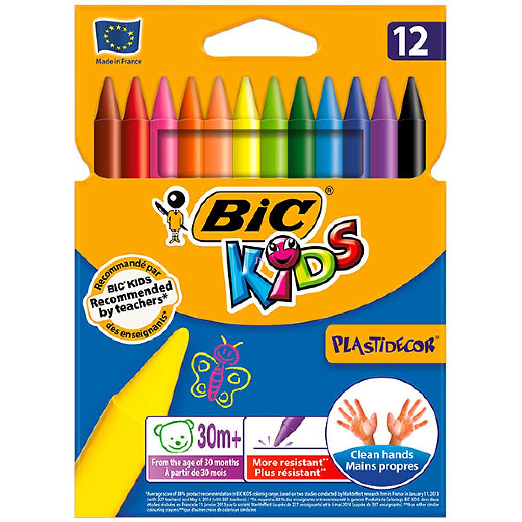 BIC Kids zsírkréta - 12 darabos - 1. Kép