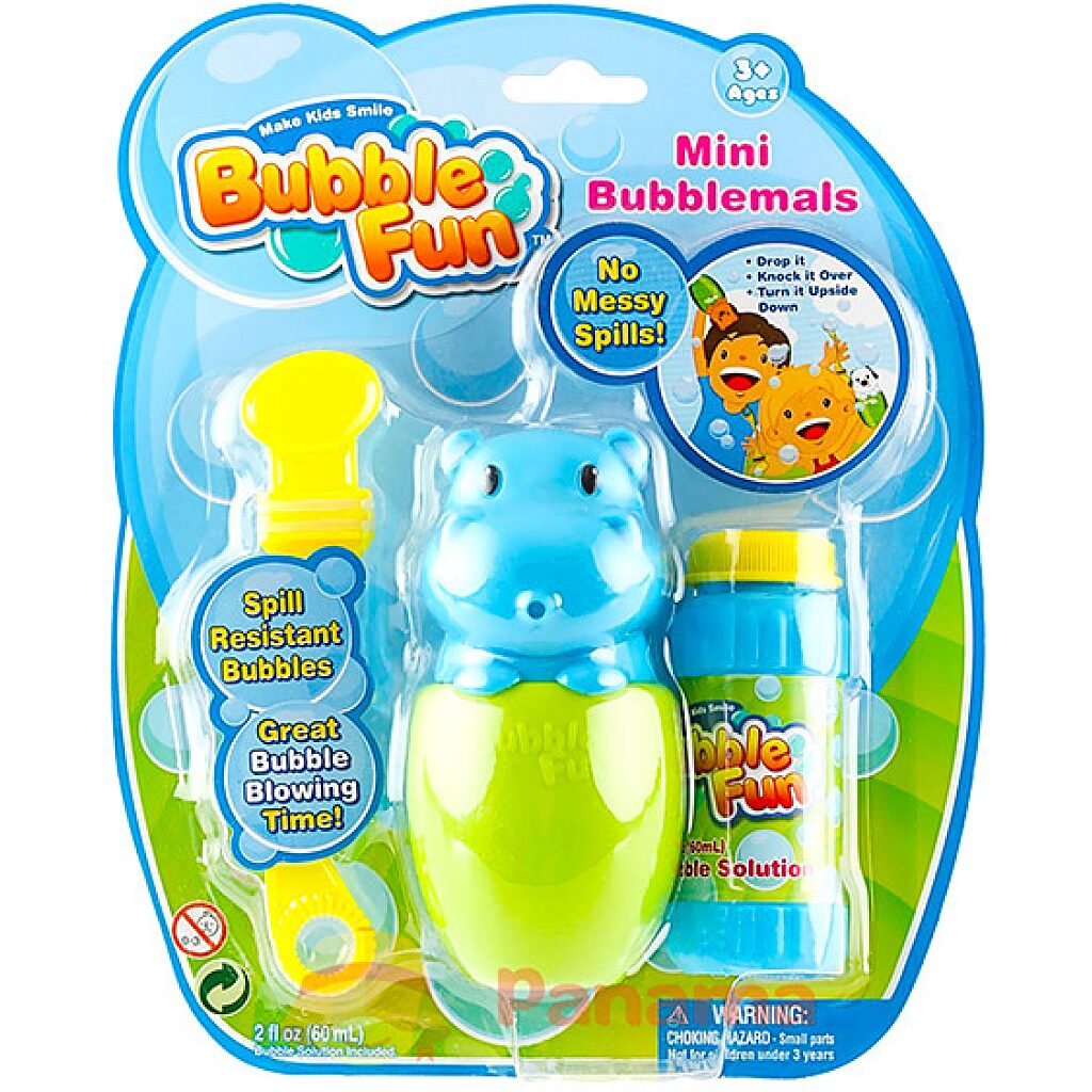 Bubble Fun: Mini állatos buborékfújó - 60 ml