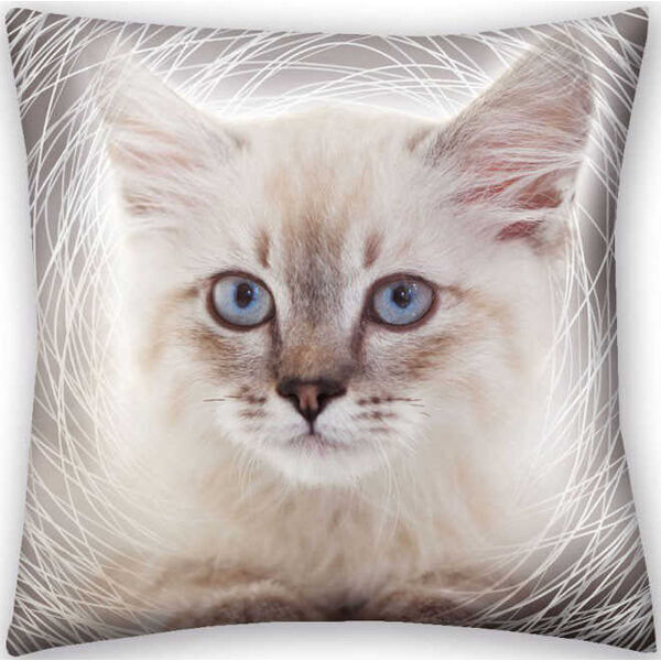 Cicás párna - szürke - 1. Kép