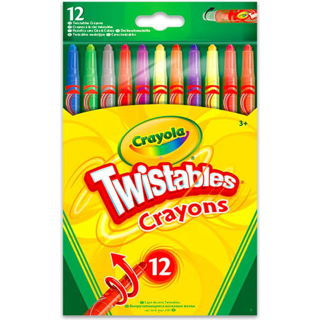 Crayola: 12 darabos csavarozható zsírkréta - 1. Kép