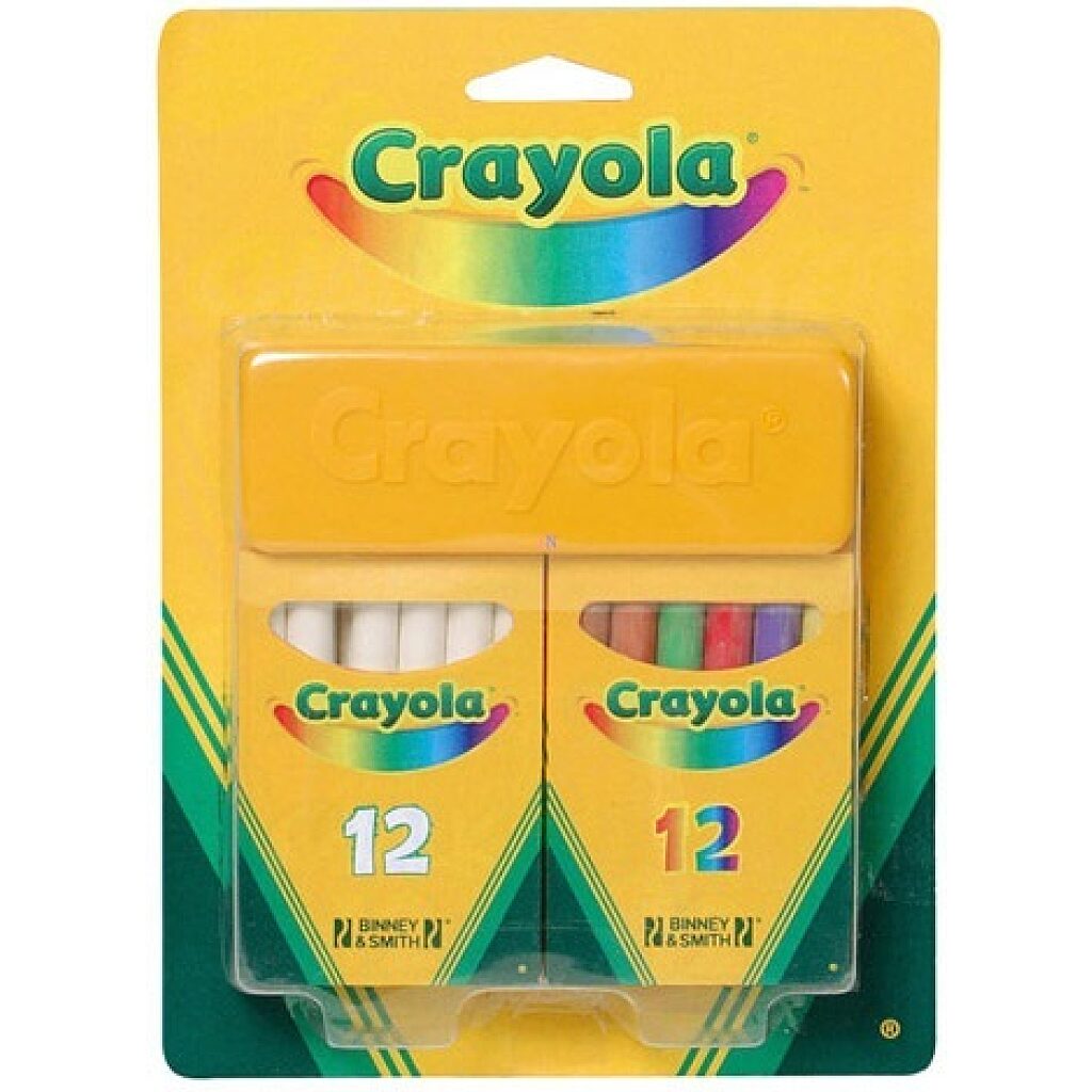 Crayola: 2 x 12 db pormentes kréta törlővel - 1. Kép