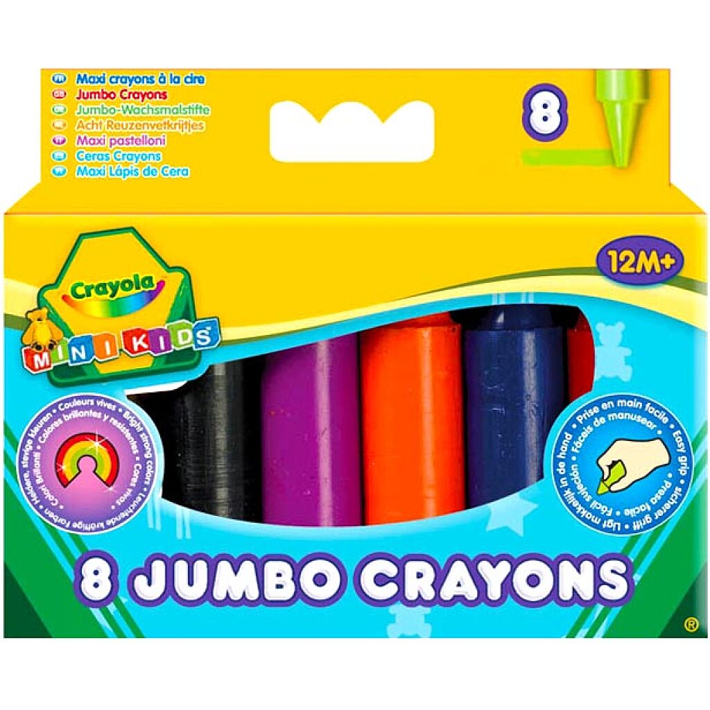 Crayola: 8 db színes tömzsi viaszkréta - 4. Kép