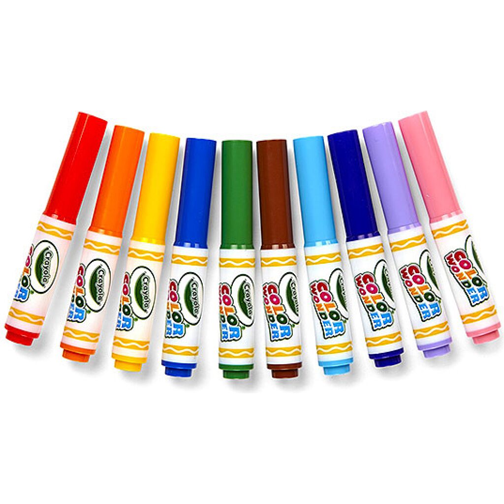 Crayola Color Wonder: maszatmentes filctoll utántöltő 10 darabos - 2. Kép