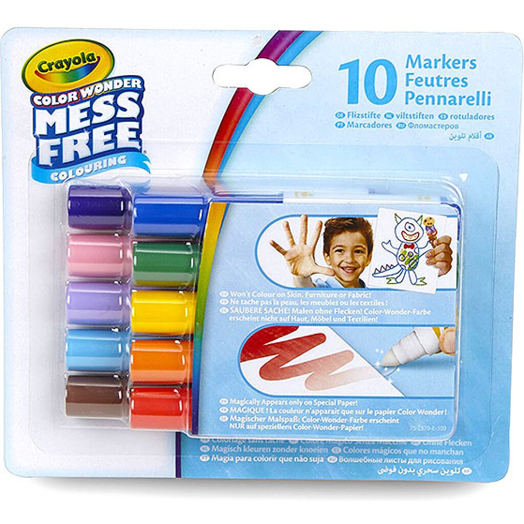 Crayola Color Wonder: maszatmentes filctoll utántöltő 10 darabos - 1. Kép