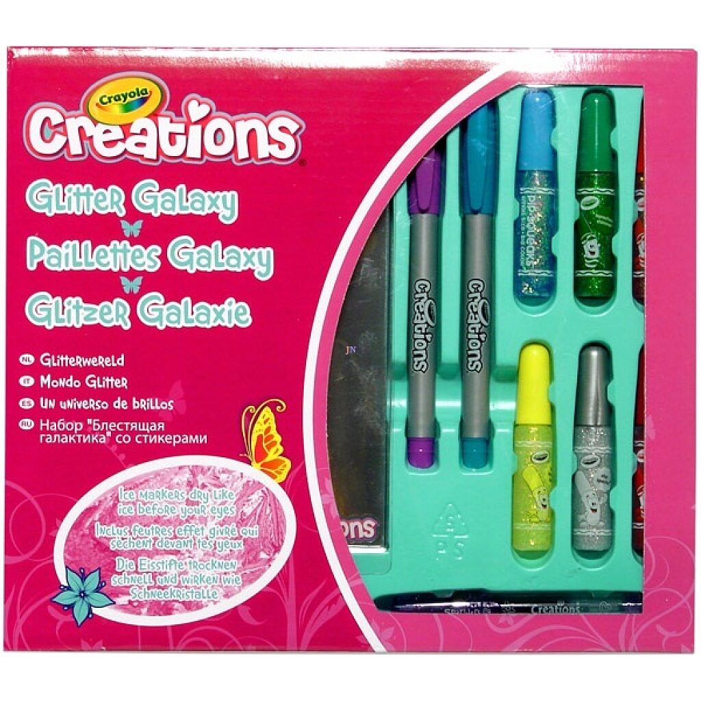 Crayola Creations: Csillámos ragasztó készlet jeges filctollakkal - 1. Kép