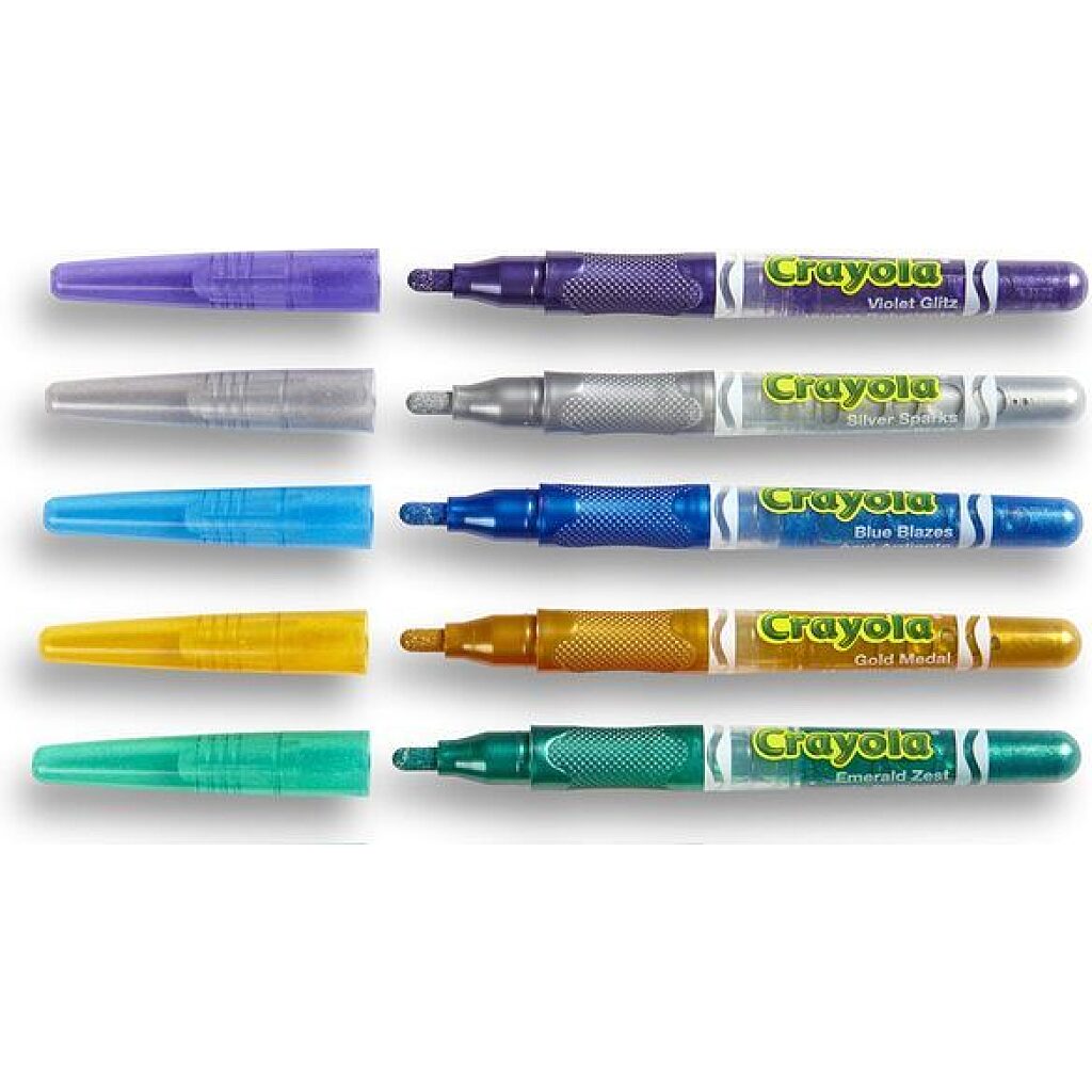 Crayola: Csillámos filctoll készlet - 5db-os - 2. Kép
