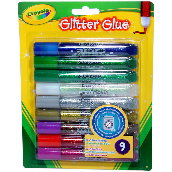 Crayola: Lemosható csillámos ragasztó - 9 db - 1. Kép