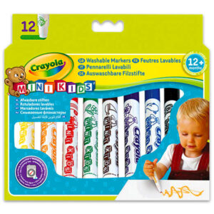 Crayola Mini Kids: 12 db tompa hegyű filctoll - 1. Kép