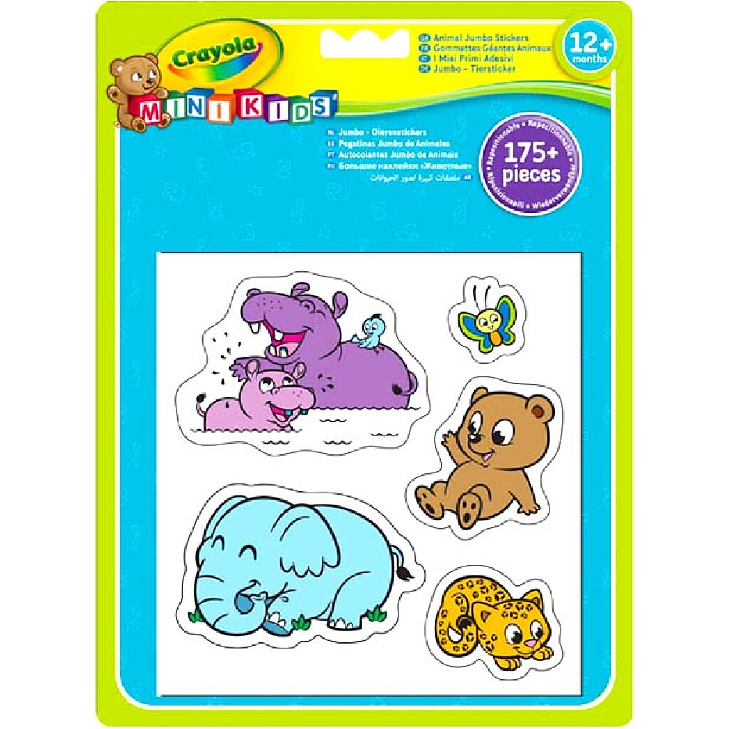 Crayola Mini Kids: Óriás matricás foglalkoztató - állatkák 175 db matricával - 5. Kép