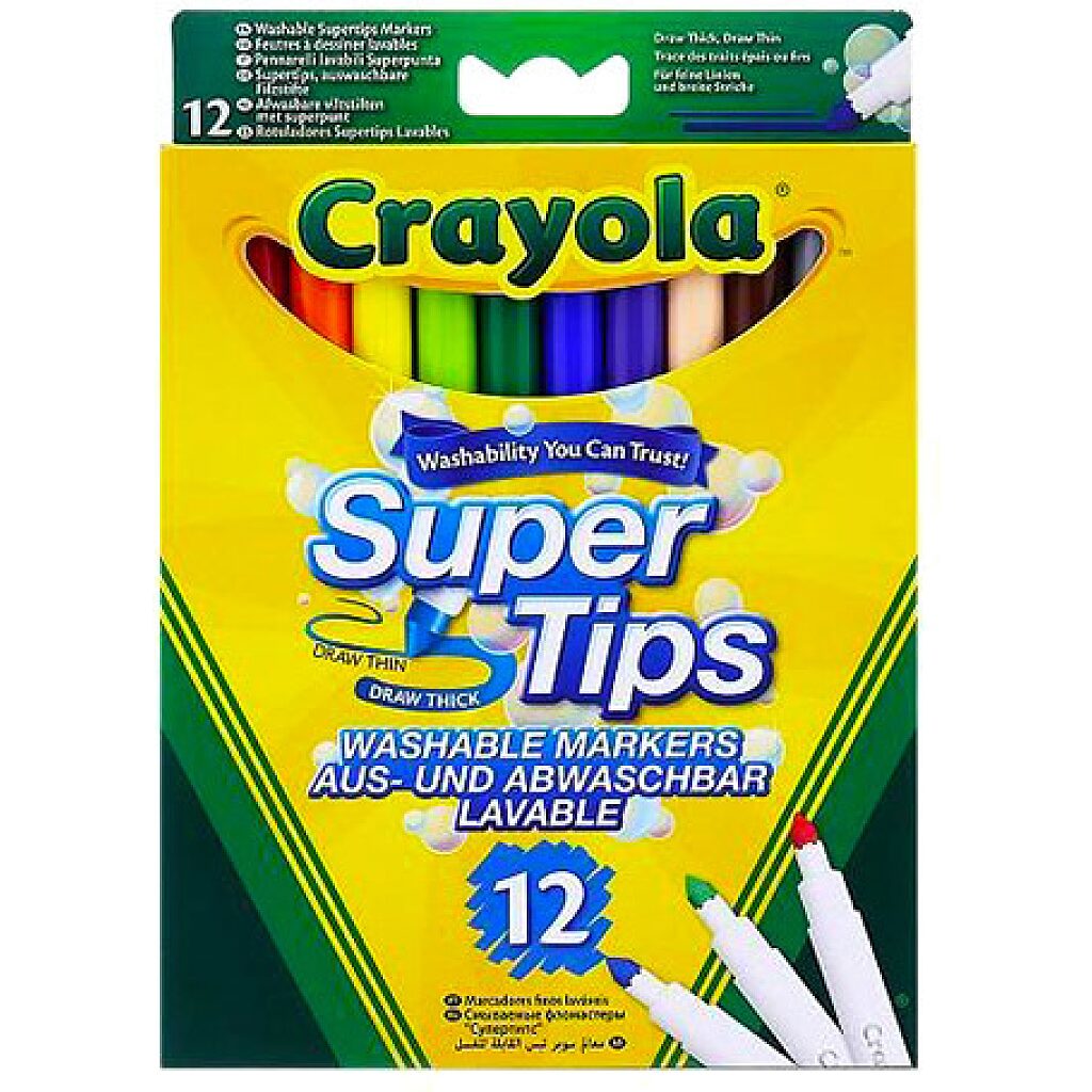 Crayola: Vastag hegyű lemosható filctoll - 1. Kép