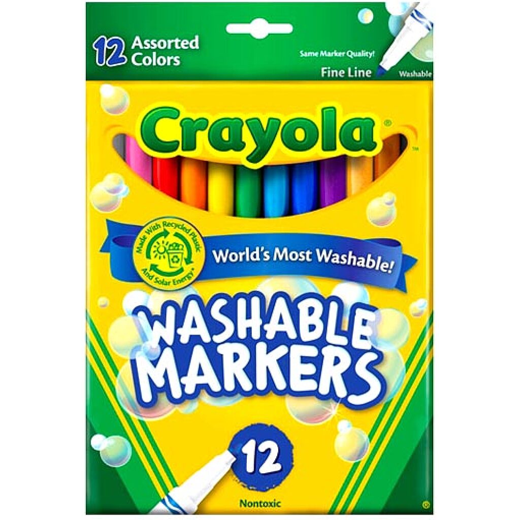 Crayola: Vastag hegyű lemosható filctoll - 6. Kép