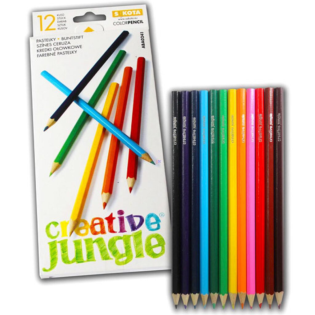 Creative Jungle 12 darabos színes ceruza készlet - 1. Kép