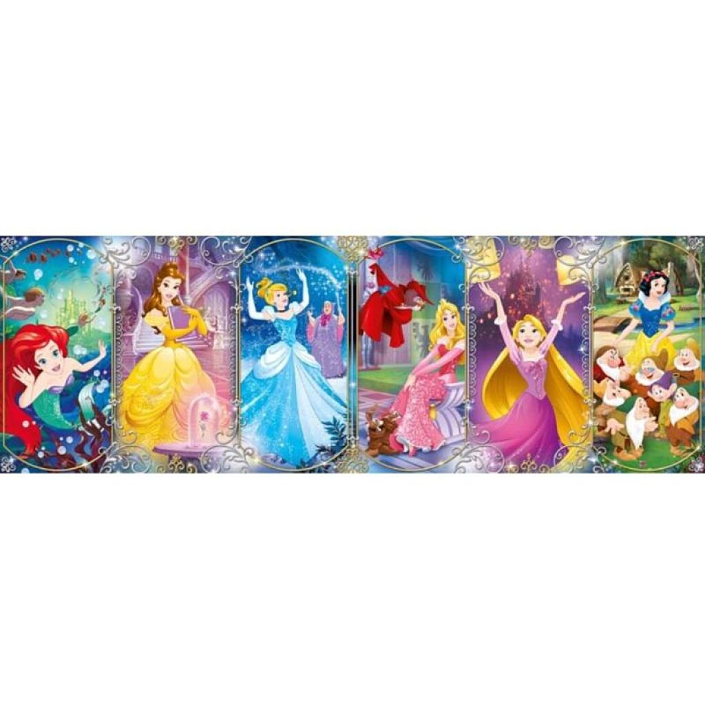 Disney Hercegnők 1000 db-os panoráma puzzle - Clementoni - 1. Kép
