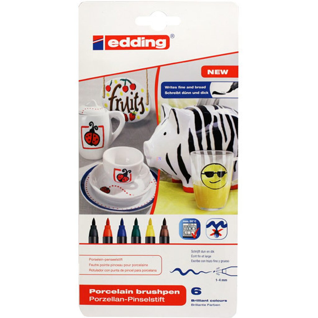 Edding porcelán filctoll készlet - 6 darabos - 1. Kép