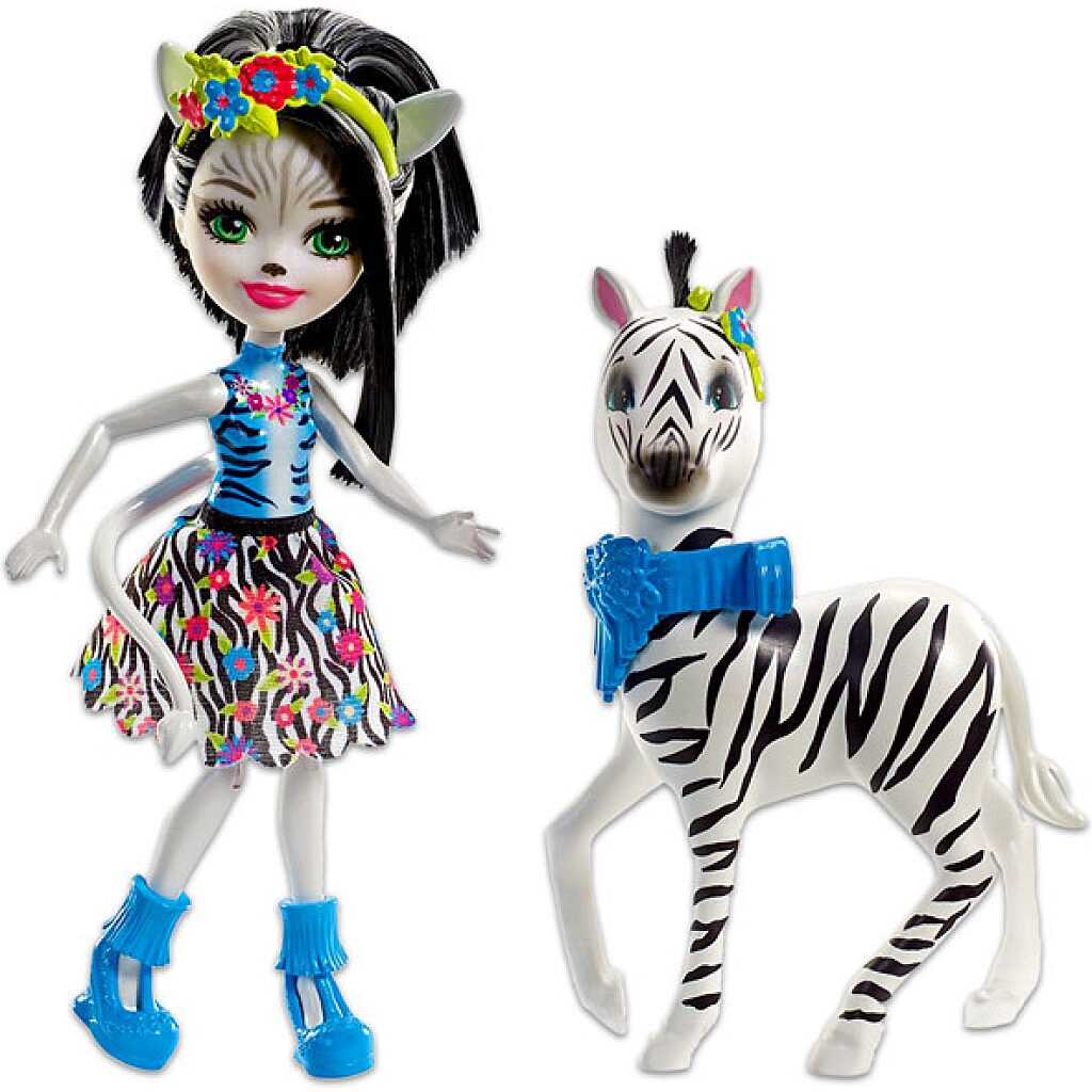 Enchantimals: Zelena zebra és Hoofette figura - 1. Kép