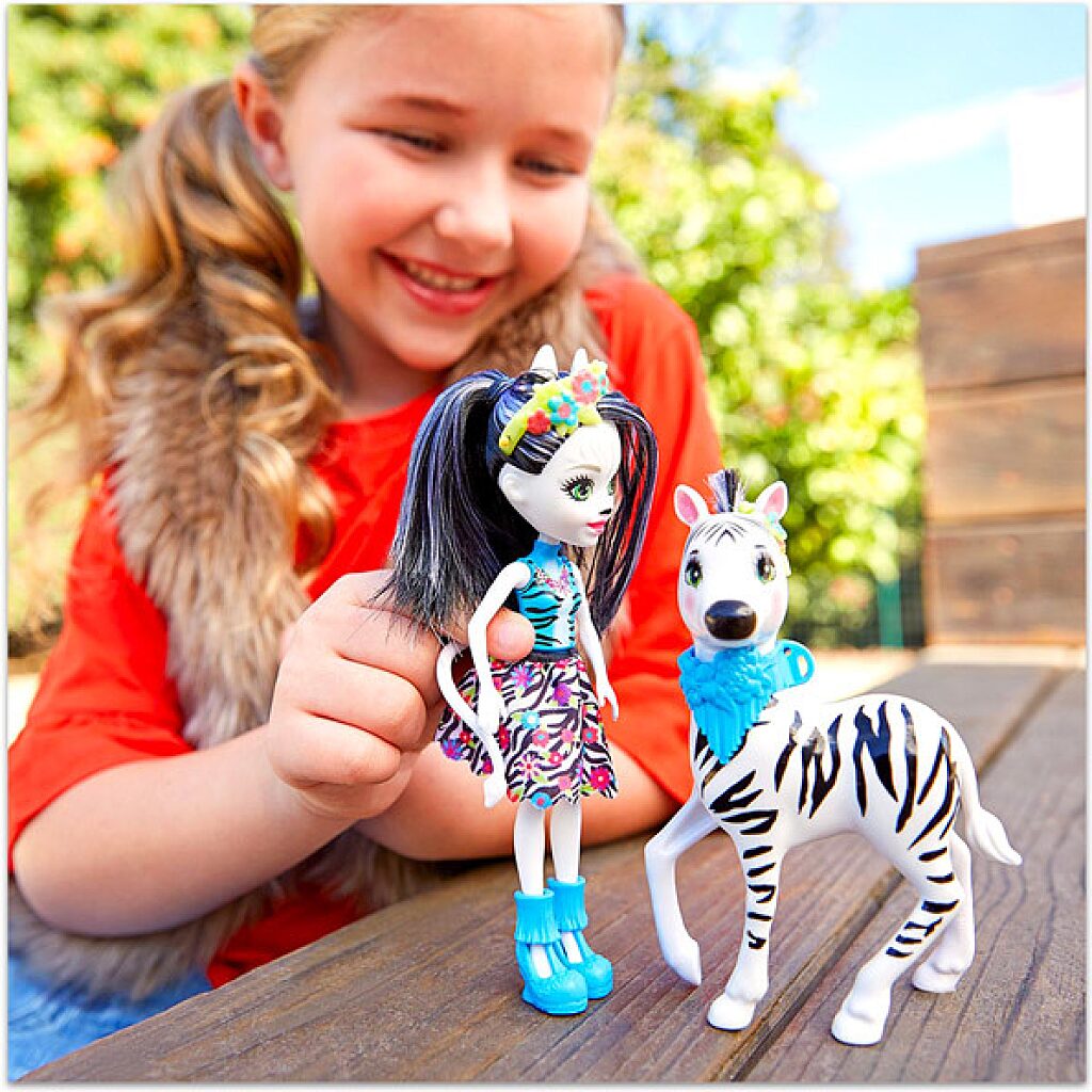 Enchantimals: Zelena zebra és Hoofette figura - 3. Kép