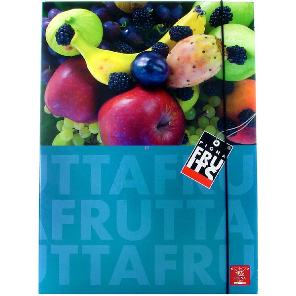 Fruits gyümölcsös A4-es vékony irattartó doboz - kék vegyes gyümölcs - 1. Kép