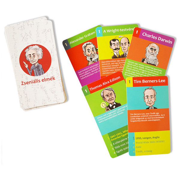 Géniusz Kvartett - Zseniális elmék kártyajáték - 2. Kép