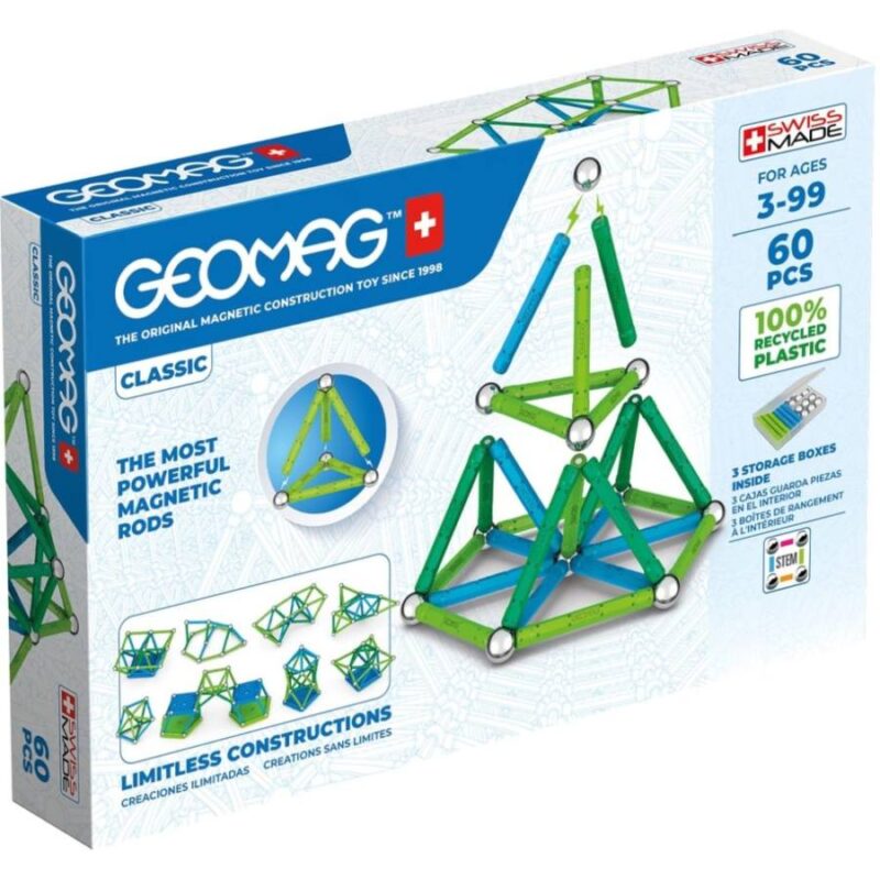 Geomag Green Line Classic 60 db-os mágneses építőjáték - 3. Kép