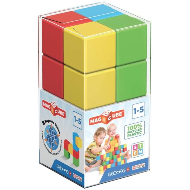 Geomag MagiCube 8 db-os mágneses építőkocka - Green Line - 3. Kép