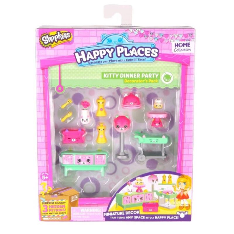 Happy Places Dekoráló szett S2 - Kitty Dinner Party - 1. Kép