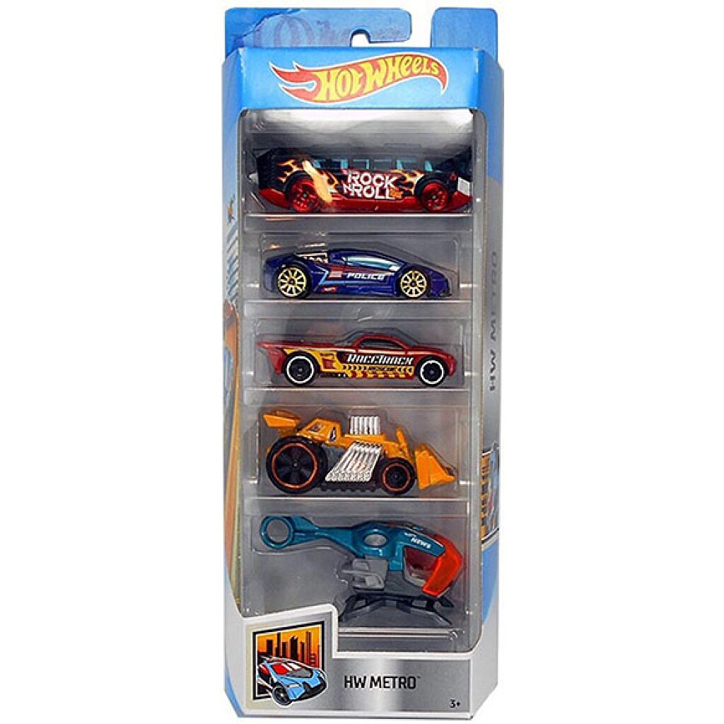 Hot Wheels: 5 darabos kisautó készlet - HW Metro - 1. Kép