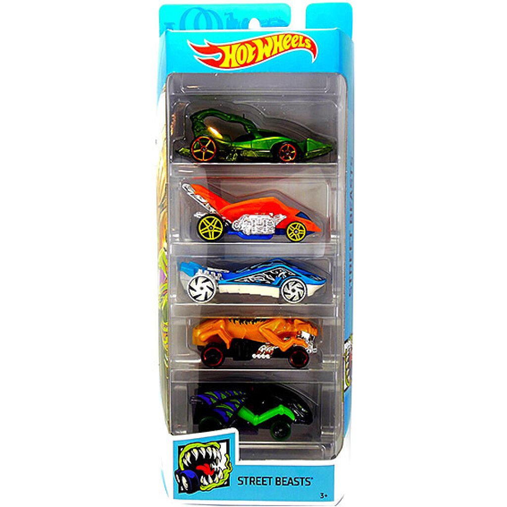 Hot Wheels: 5 darabos kisautó készlet - Street Beasts