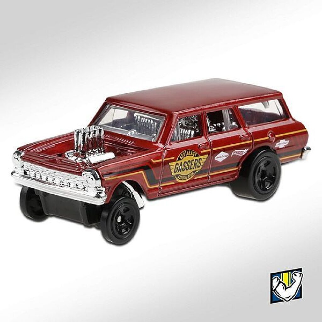 Hot Wheels: 64 Nova Wagon Gasser kisautó - 1. Kép