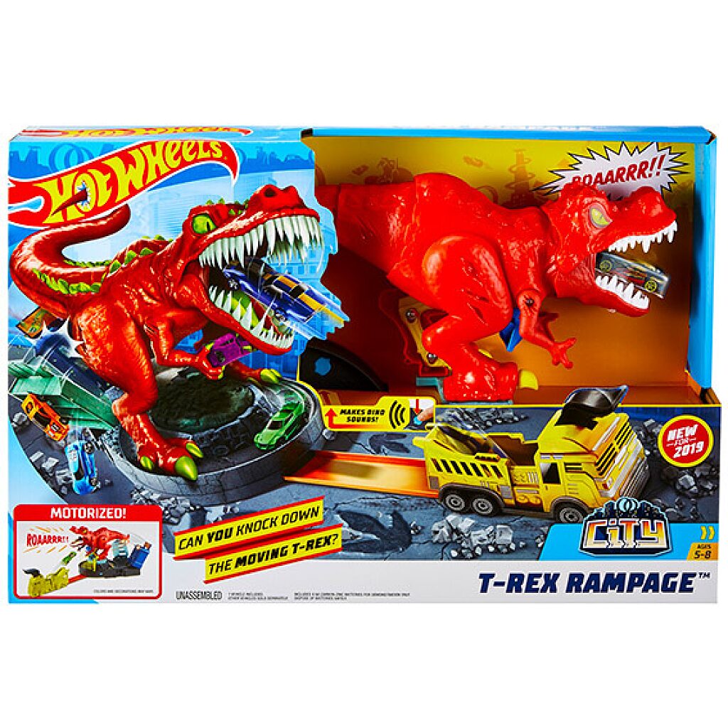 Hot Wheels: T-Rex zúzó pályaszett - 1. Kép