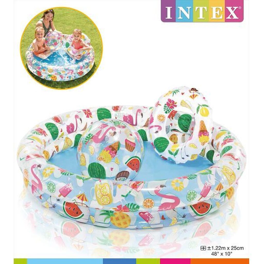Intex: Gyümölcsös gyermek medence szett ( medence