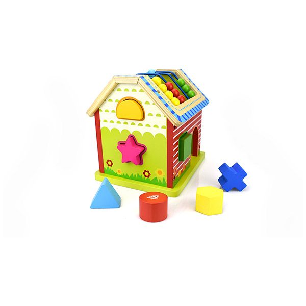 Készségfejlesztő fa házikó - 2. Kép