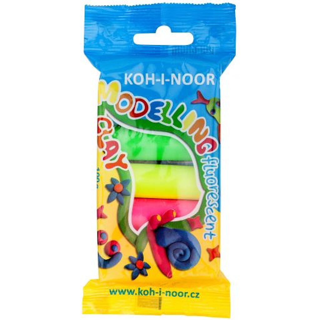 KOH-I-NOOR: Neon színű gyurma szett - 1. Kép