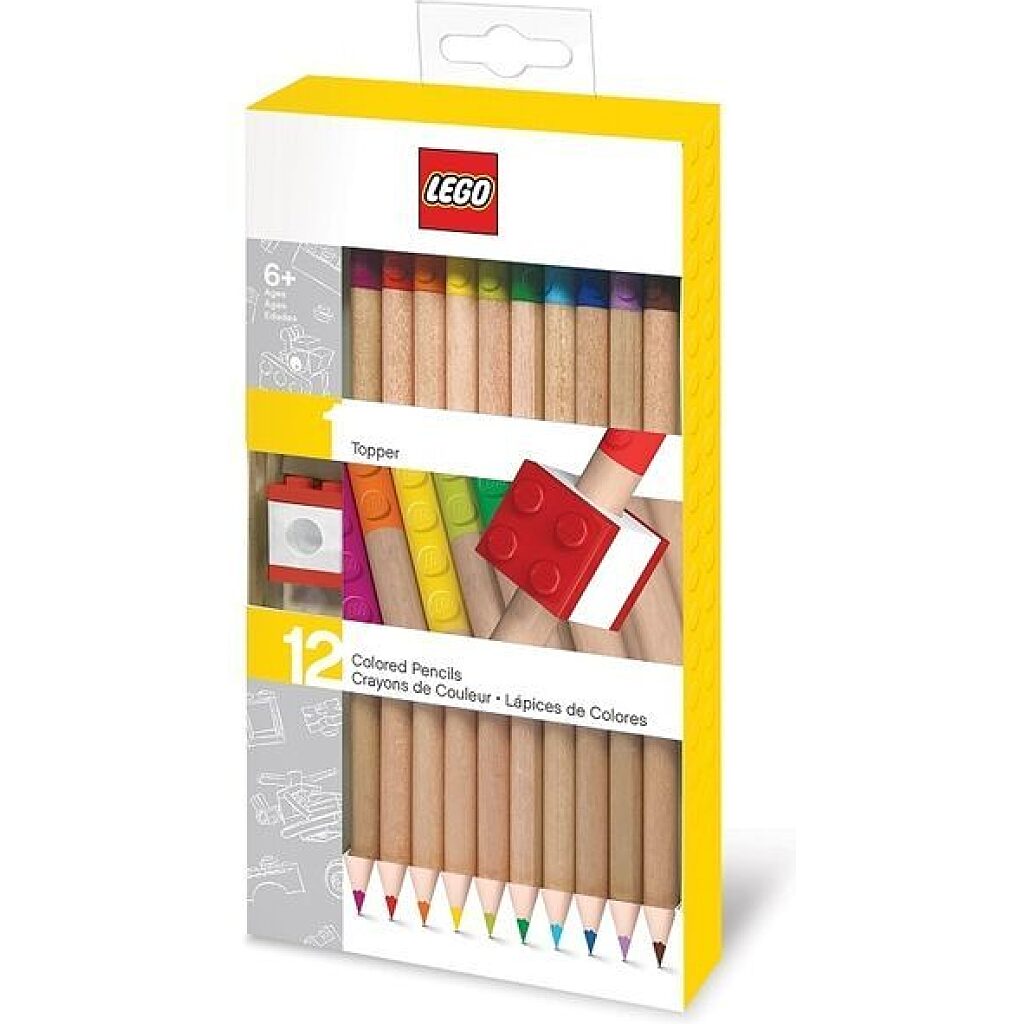 LEGO 12 darabos ceruzakészlet ceruzadísszel - 1. Kép