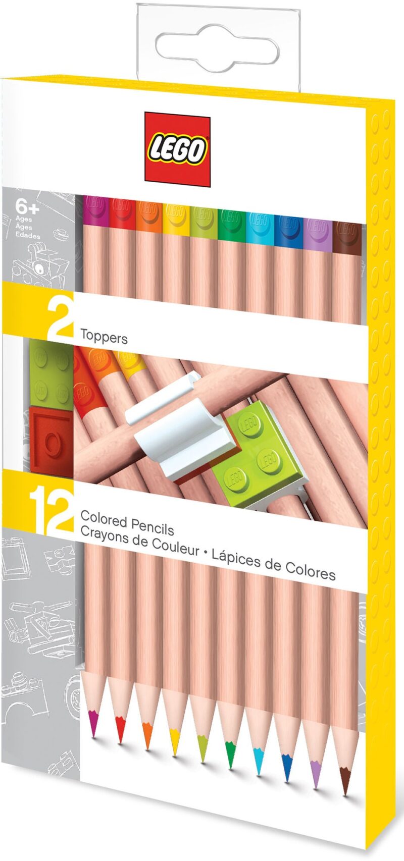 LEGO 12 darabos ceruzakészlet ceruzadísszel - 5. Kép