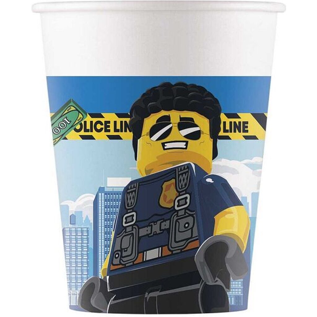 Lego City papírpohár 200 ml - 8 db - 1. Kép