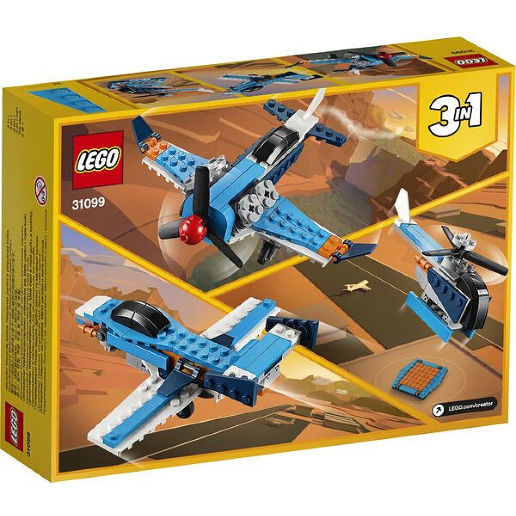 LEGO Creator: Légcsavaros repülőgép 31099 - 3. Kép
