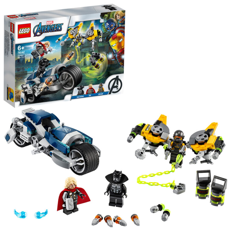 LEGO® Marvel Super Heroes: Bosszúállók Speeder biciklis támadás 76142 - 3. Kép