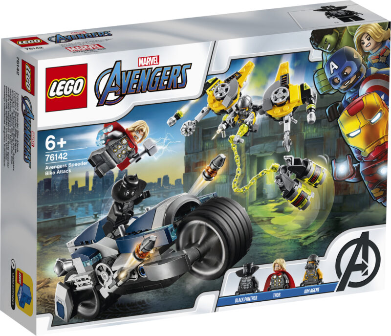 LEGO® Marvel Super Heroes: Bosszúállók Speeder biciklis támadás 76142 - 1. Kép