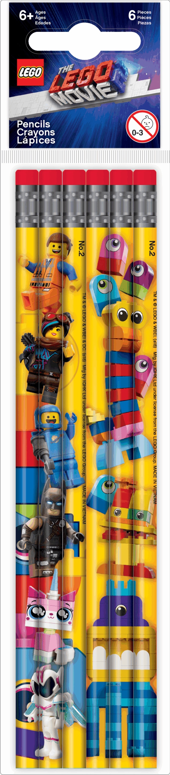 LEGO Movie 2: 6 darabos grafitceruza készlet - 6. Kép