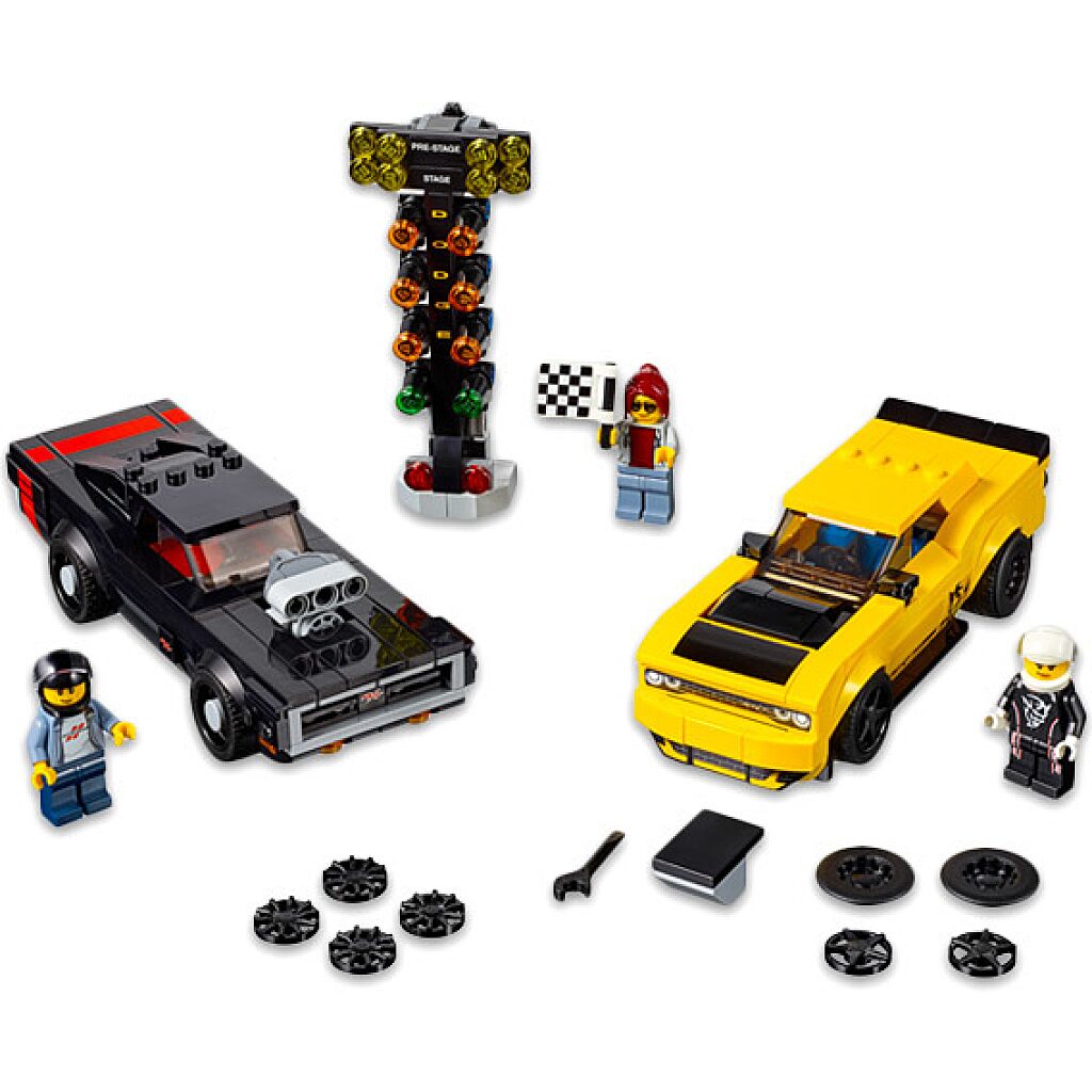 LEGO Speed Champions: 2018 Dodge Challenger SRT Demon és 1970 Dodge Charger RT 75893 - 2. Kép