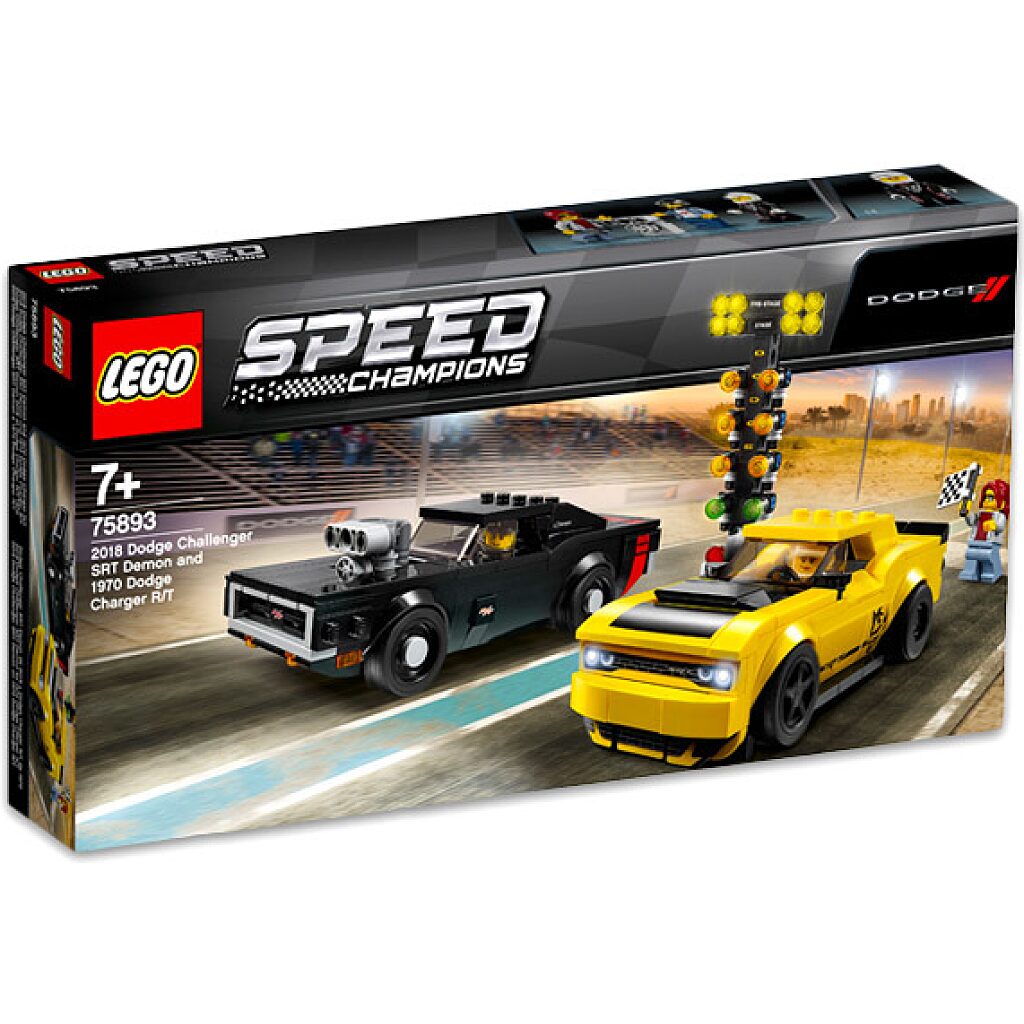 LEGO Speed Champions: 2018 Dodge Challenger SRT Demon és 1970 Dodge Charger RT 75893 - 1. Kép