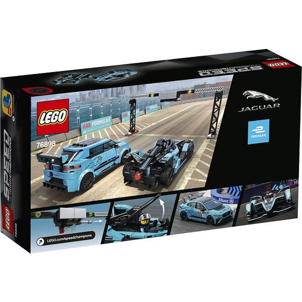 LEGO Speed Champions: Formula E Panasonic Jaguar Racing GEN2 car & Jaguar I-PACE eTROPHY 76898 - 3. Kép