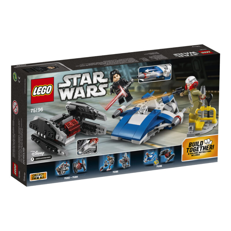 LEGO® Star Wars™: A-szárnyú™ vs. TIE Silencer™ Microfighters 75196 - 2. Kép