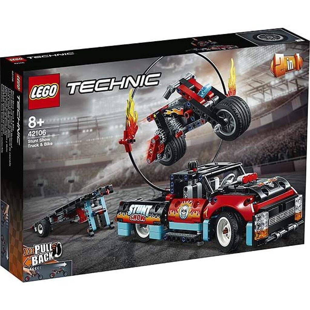 Lego Technic 42106: Kaszkadőr teherautó és motor - 1. Kép