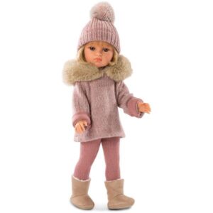 Llorens: Olivia 37 cm-es baba rózsaszín ruhában - 1. Kép