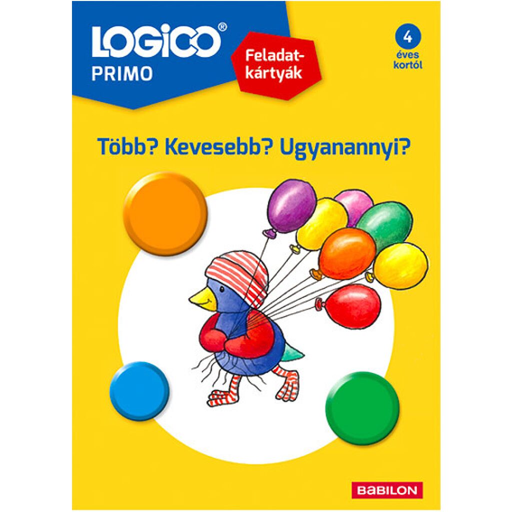Logico primo: Feladatkártyák - Több? Kevesebb? Ugyanannyi? - 1. Kép